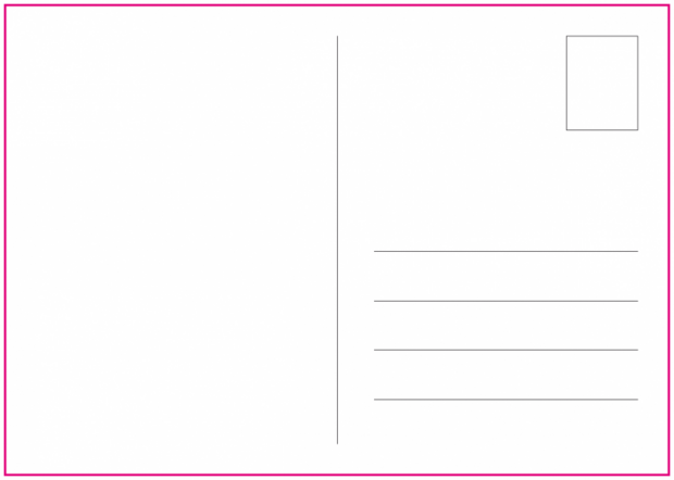 Blanco KRAFT A6 ansichtkaarten 10,5x14,8cm VOORBEDRUKT