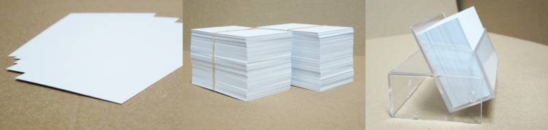 bestrating rundvlees Roman Blanco Witte Kaartjes 5,5 x 8,5 cm 250 grams HVO - drukwerkaanbieding